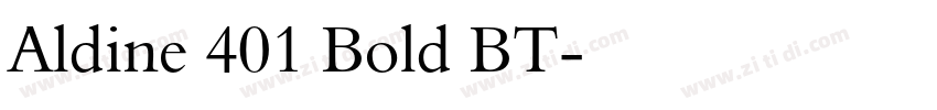 Aldine 401 Bold BT字体转换
